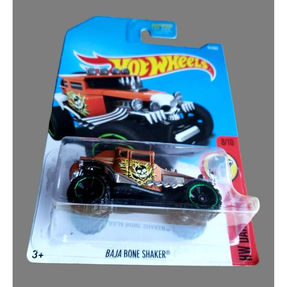 2017 Hot Wheels BAJA BONE SHAKER HW Daredevils #91/3 Satin Orange Off Road 6-SP